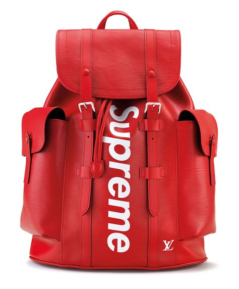 supreme lv red backpack|lv christopher backpack price.